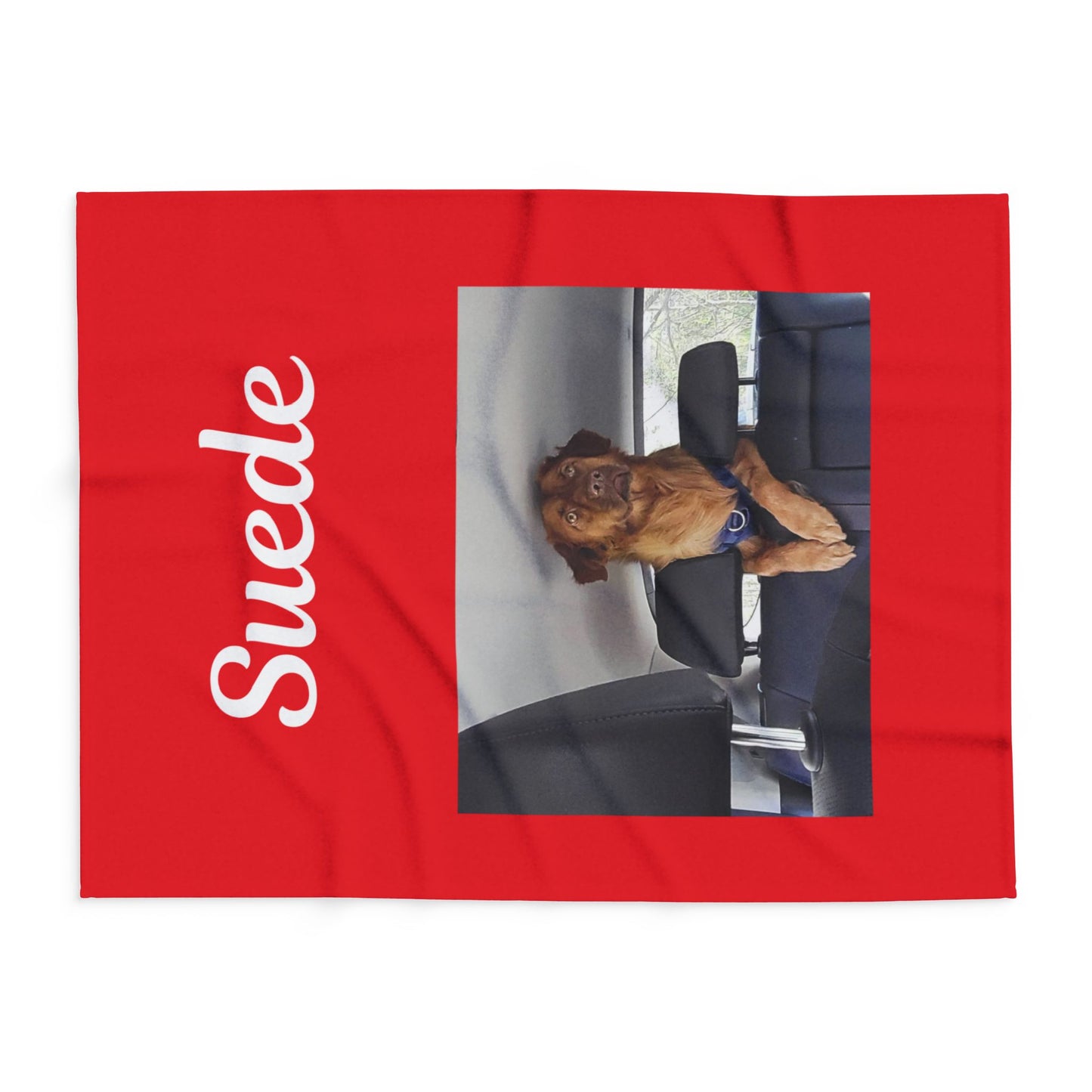 Custom Dog Photo Fleece Blanket