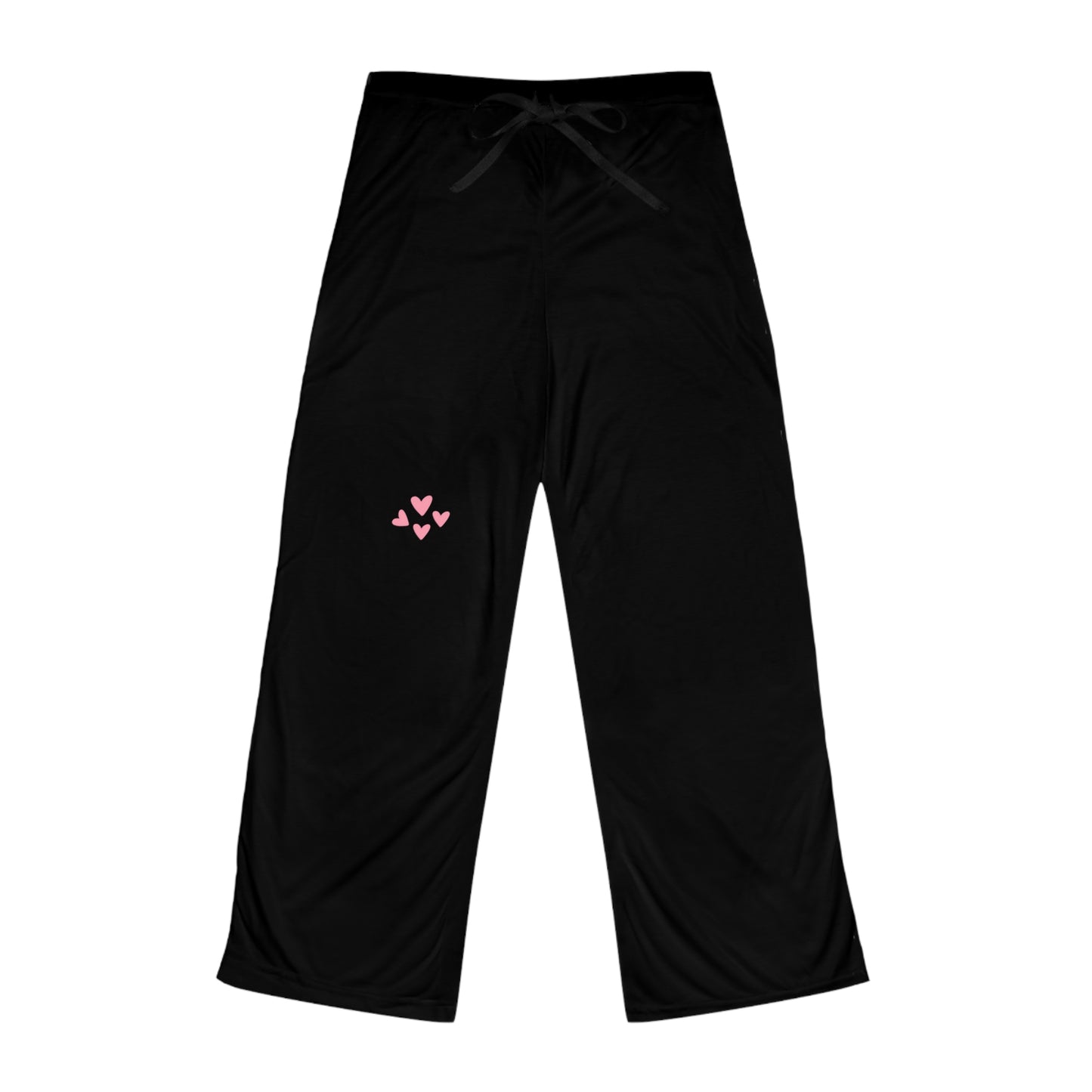 Women's Black Satin Pajama Pants