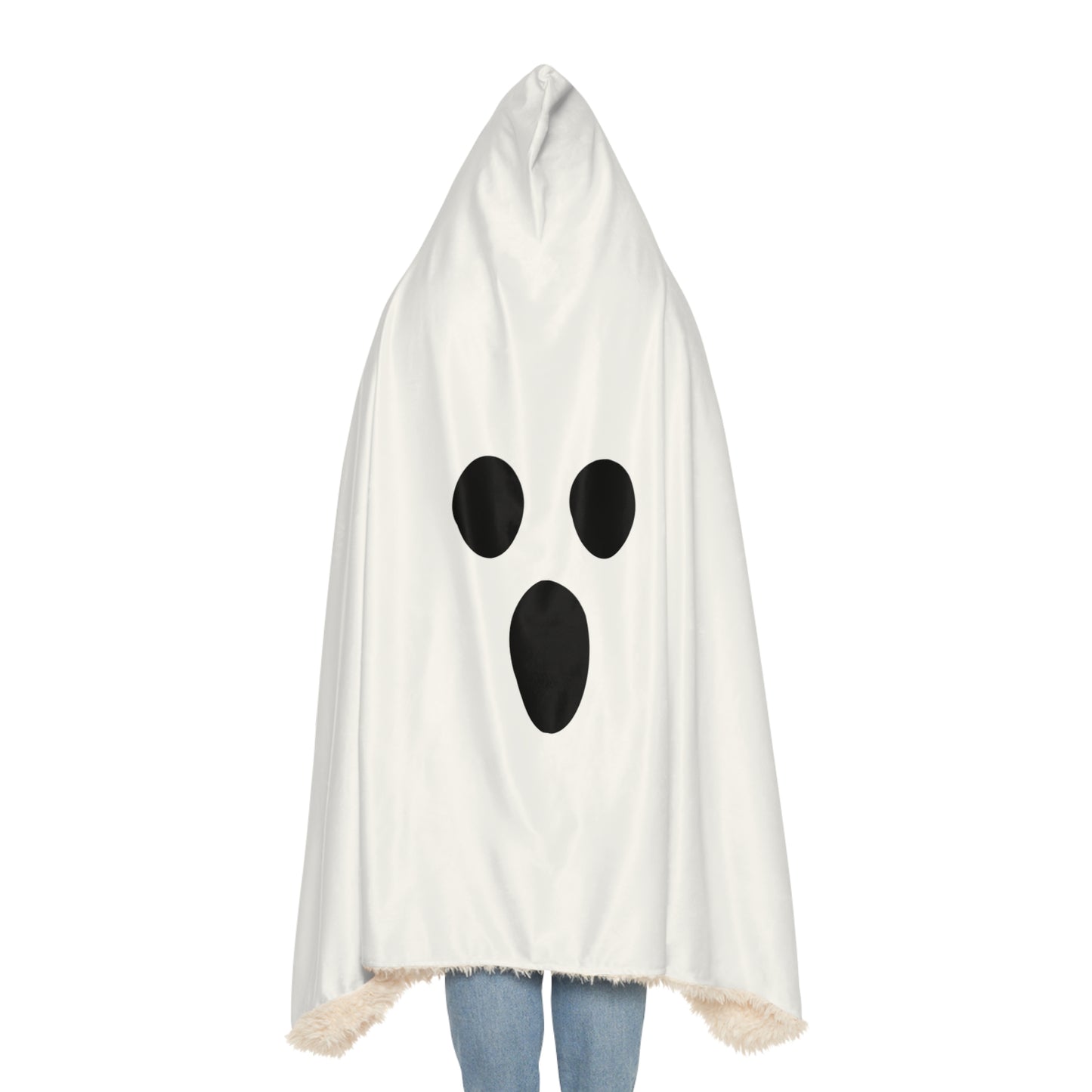 Halloweeen Ghost Cape, Ghost Hooded Cape/Blanket