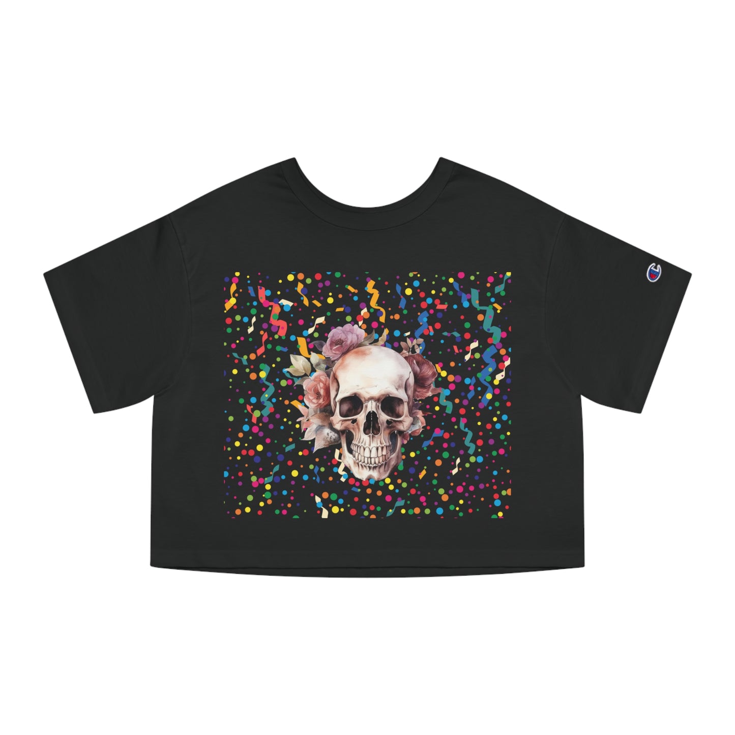 Romantic Skull Women's Heritage Cropped T-Shirt