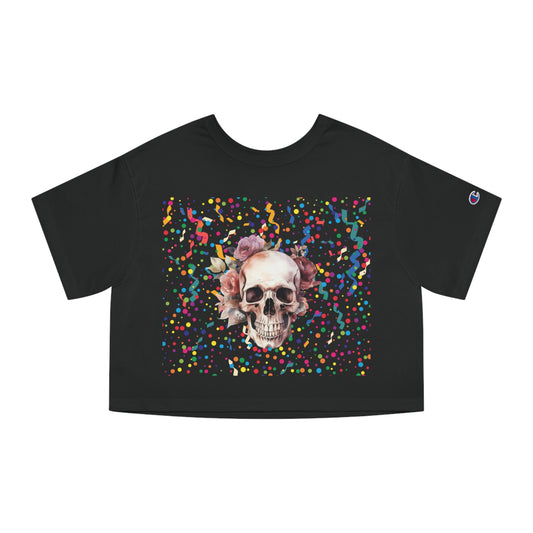 Romantic Skull Women's Heritage Cropped T-Shirt