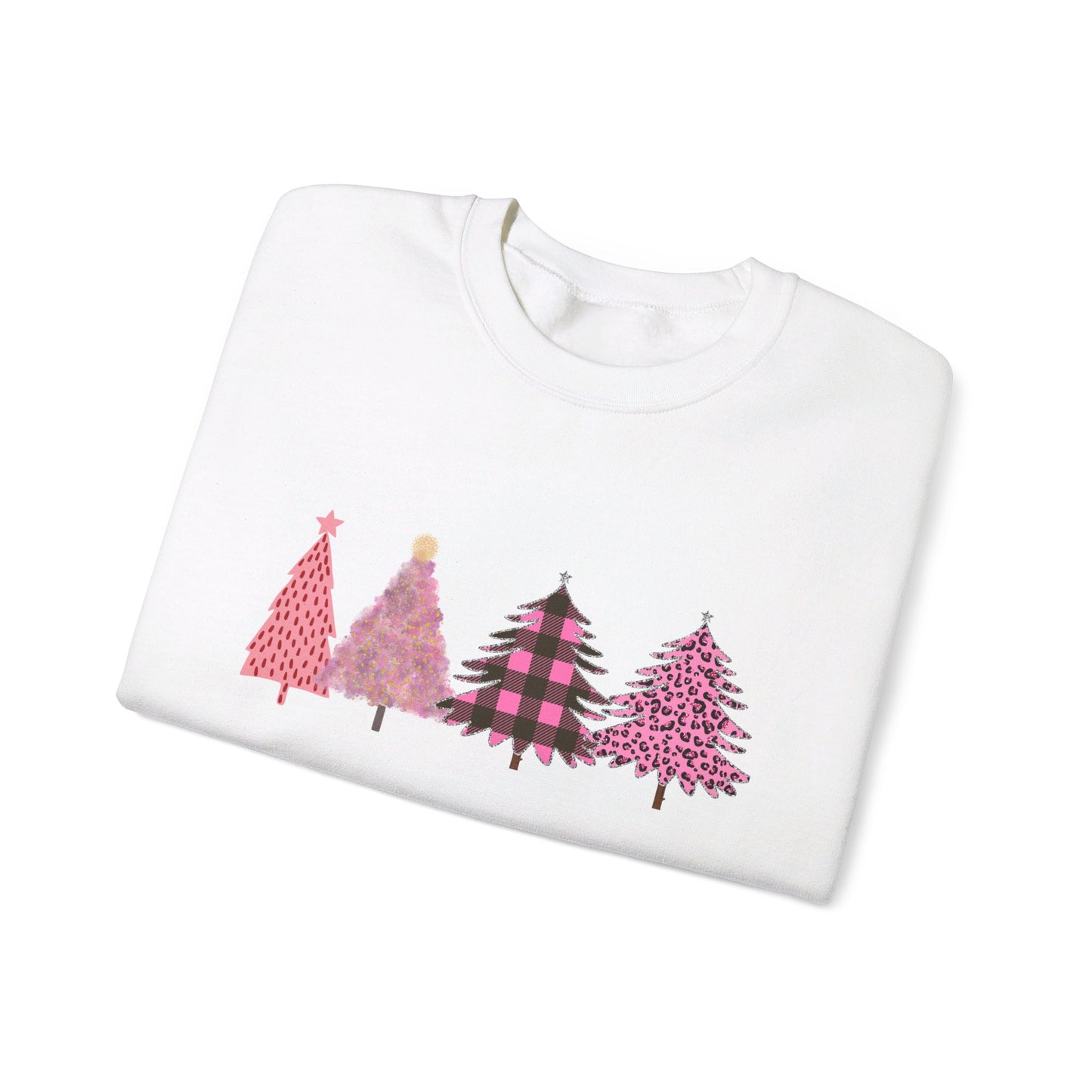 Pink Christmas Trees Sweatshirt