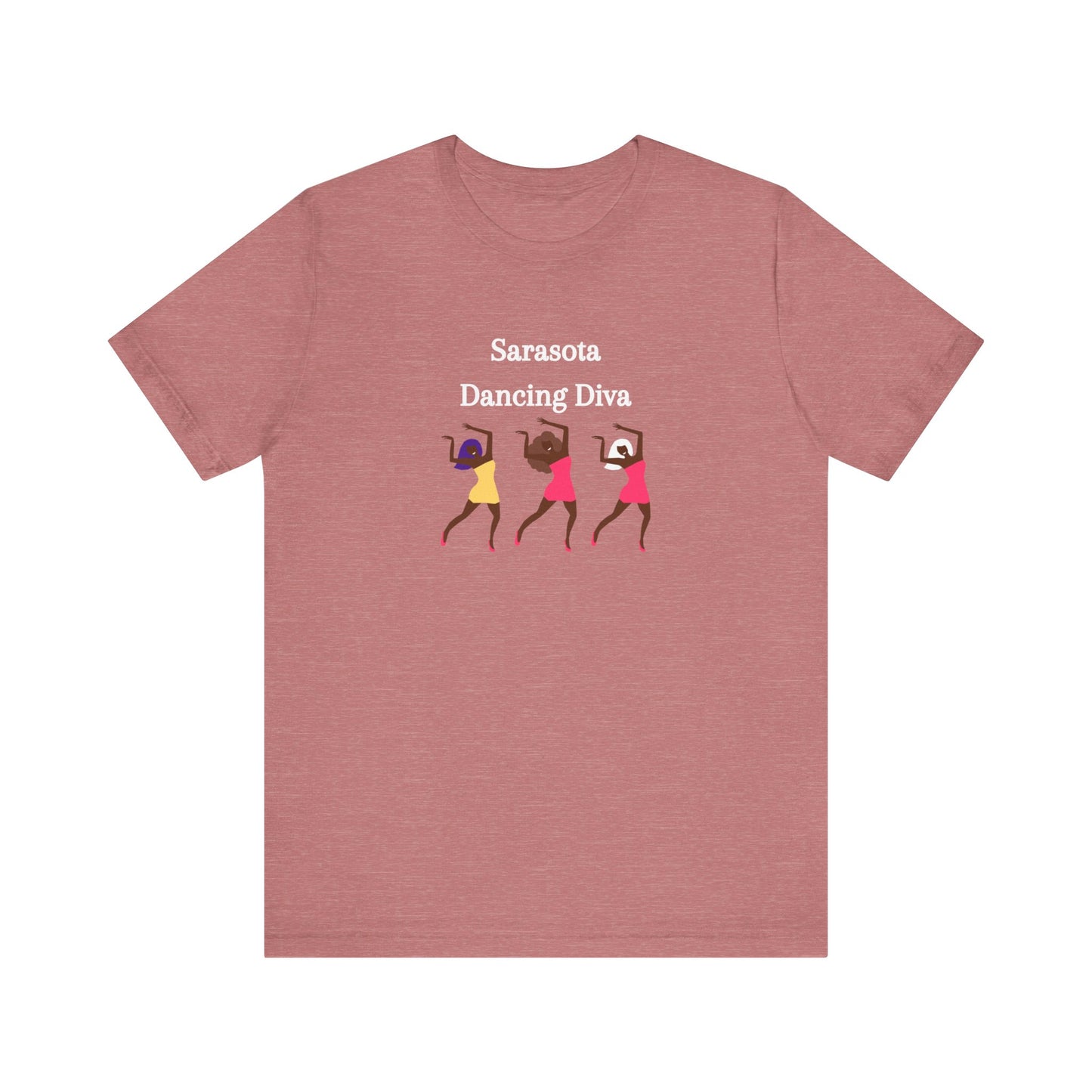 Sarasota Dancing Divas in Mini Skirts - Unisex Jersey Short Sleeve Tee