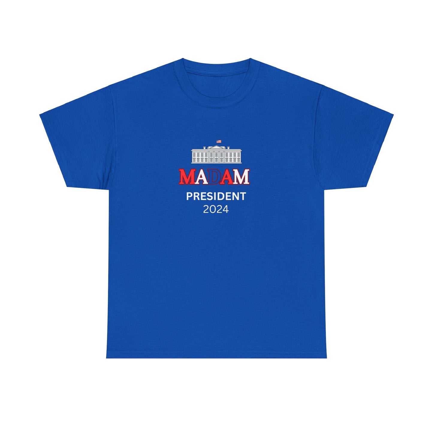 Madam President Red, White & Blue White House T-Shirt, Kamala Harris Democratic Party Election 2024 Shirt