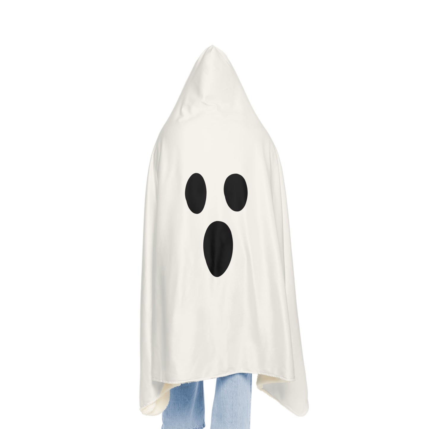 Halloweeen Ghost Cape, Ghost Hooded Cape/Blanket