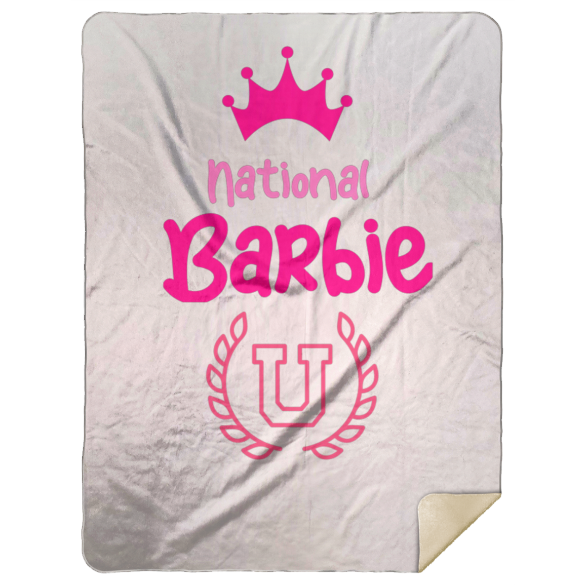 National Barbie U Premium Mink Sherpa Blanket 60x80-MSHL