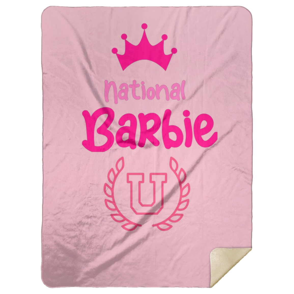 National Barbie U Premium Mink Sherpa Blanket 60x80-MSHL