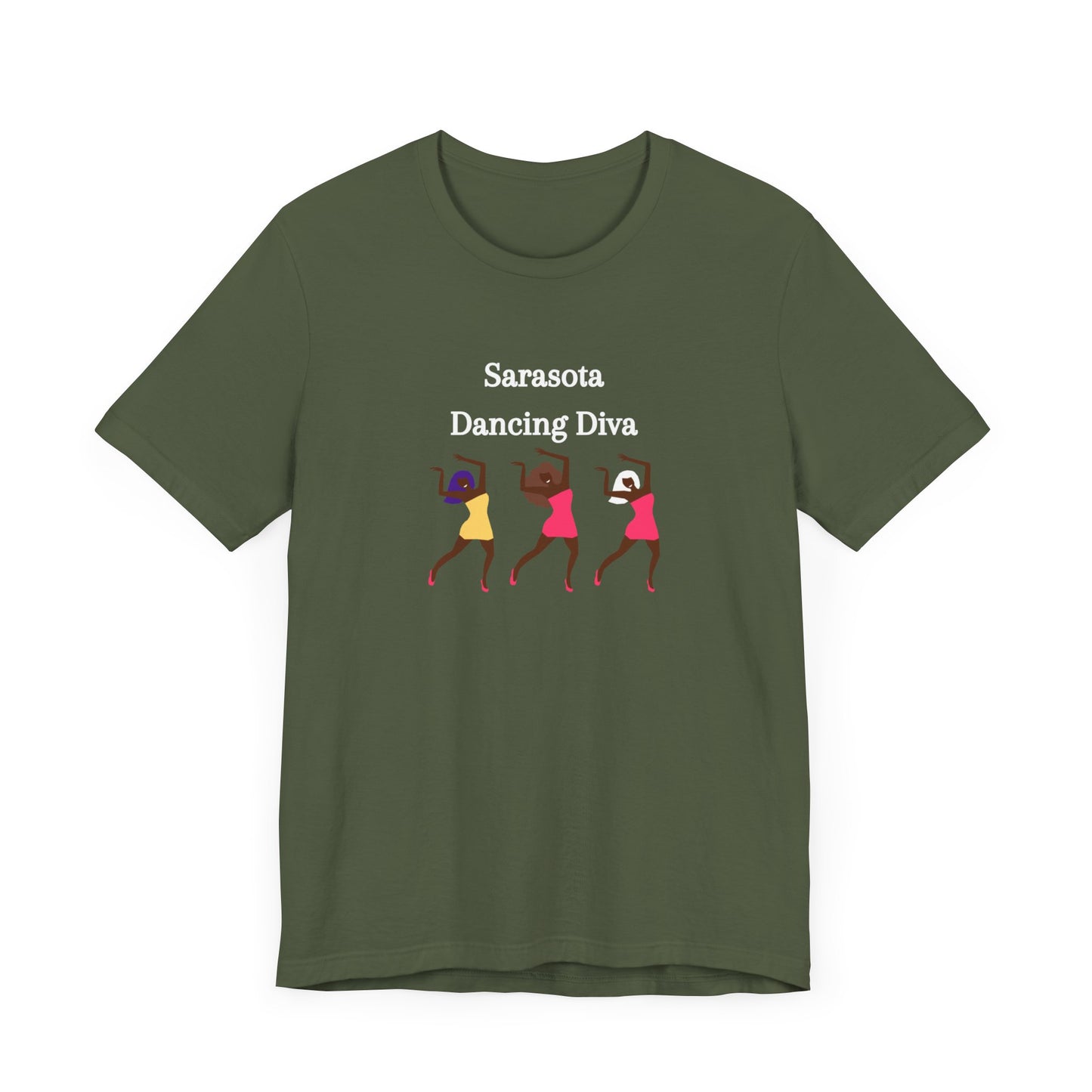 Sarasota Dancing Divas in Mini Skirts - Unisex Jersey Short Sleeve Tee