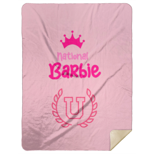 National Barbie U Premium Mink Sherpa Blanket 60x80 MSHL