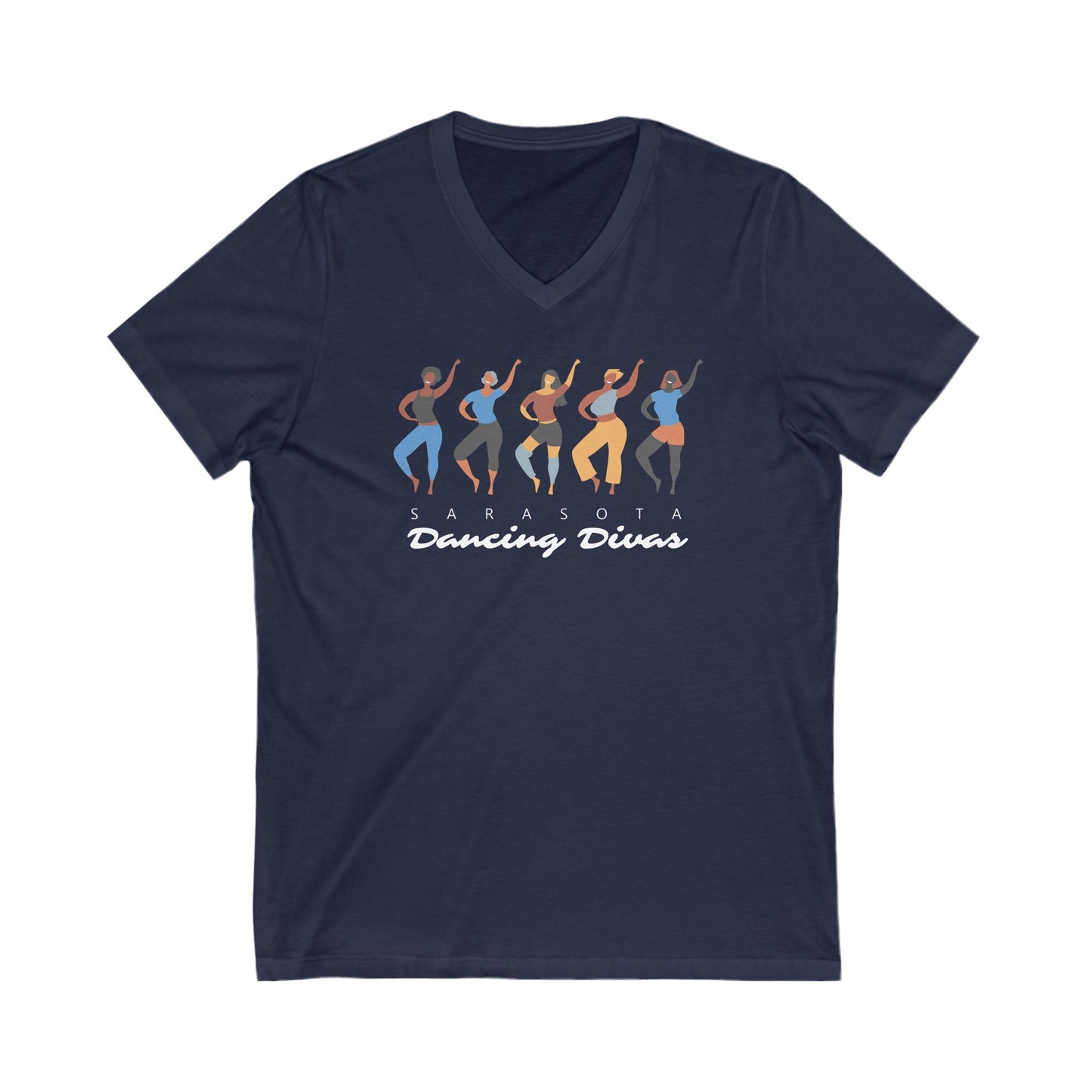 Sarasota Dancing Divas Hip Hop  - V-Neck Short Sleeve Shirt