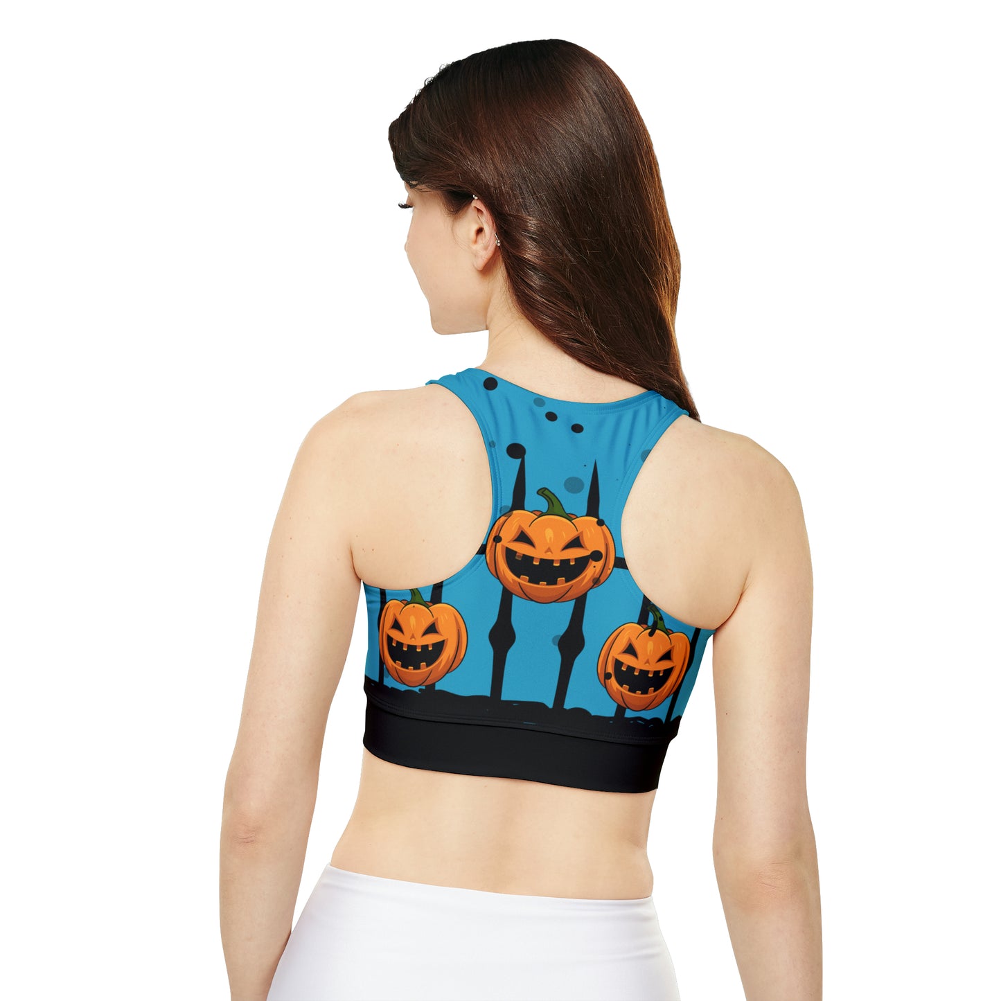 Jack O' Lantern Fully Lined, Padded Sports Bra