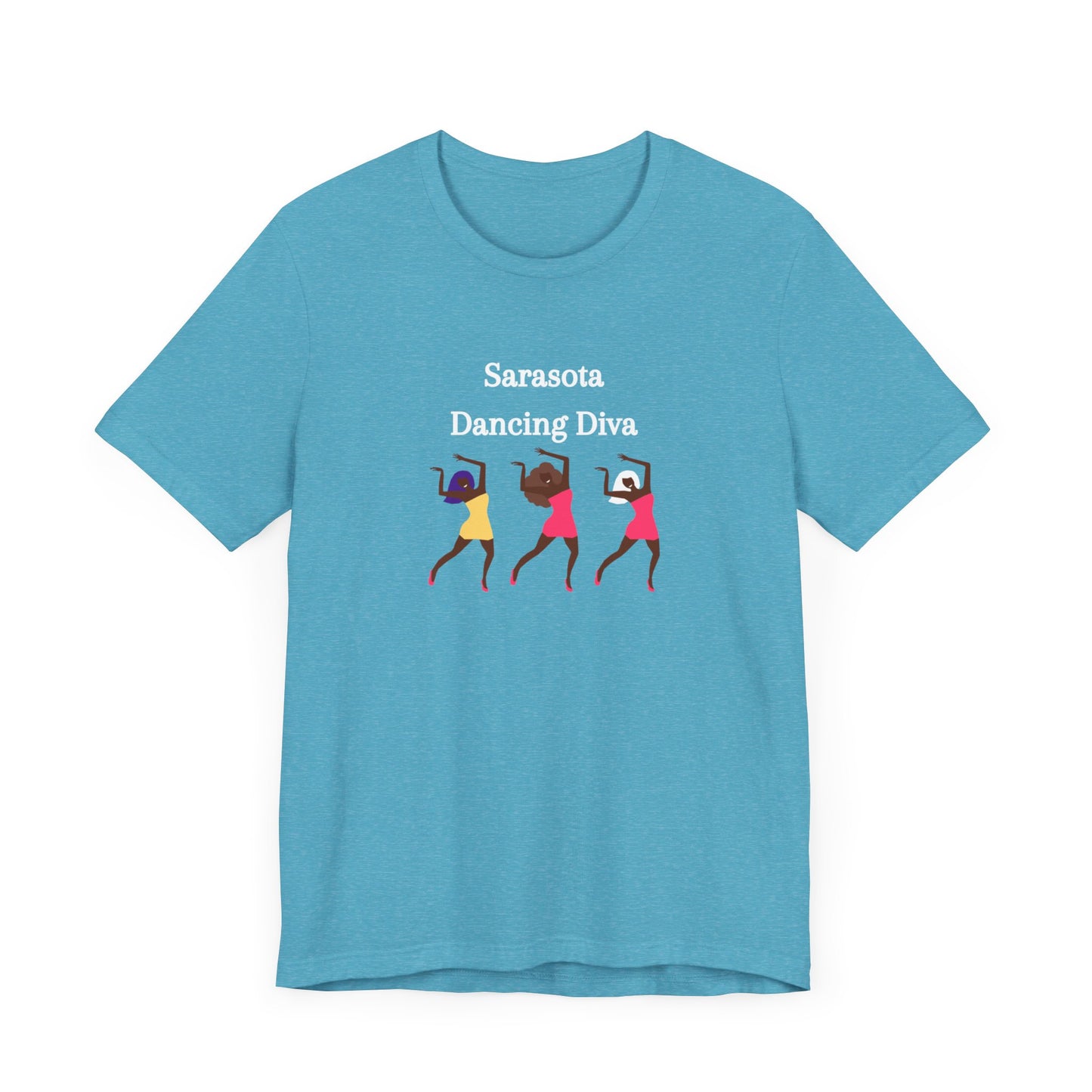 Sarasota Dancing Divas in Mini Skirts - Unisex Jersey Short Sleeve Tee