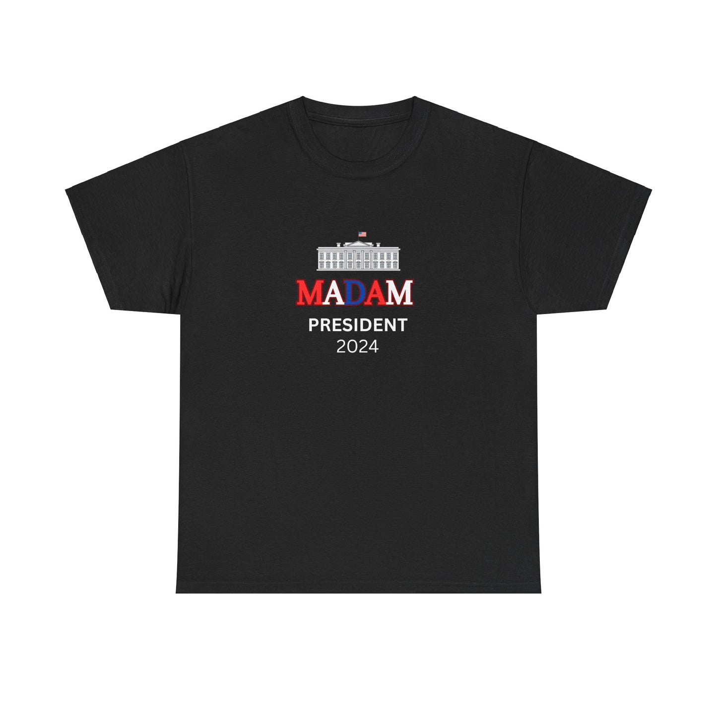 Madam President Red, White & Blue White House T-Shirt, Kamala Harris Democratic Party Election 2024 Shirt