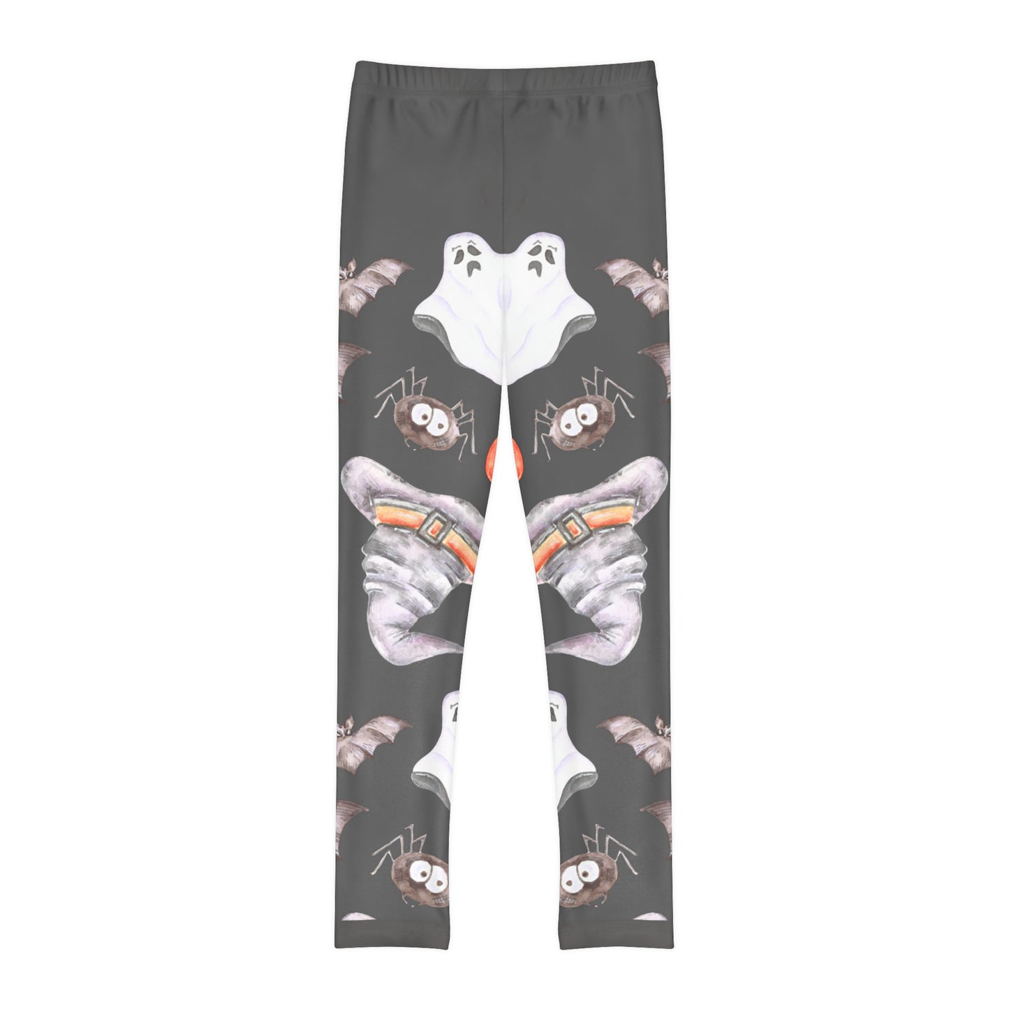 Girl's Pumpkin & ghosts Full-Length Leggings (AOP)