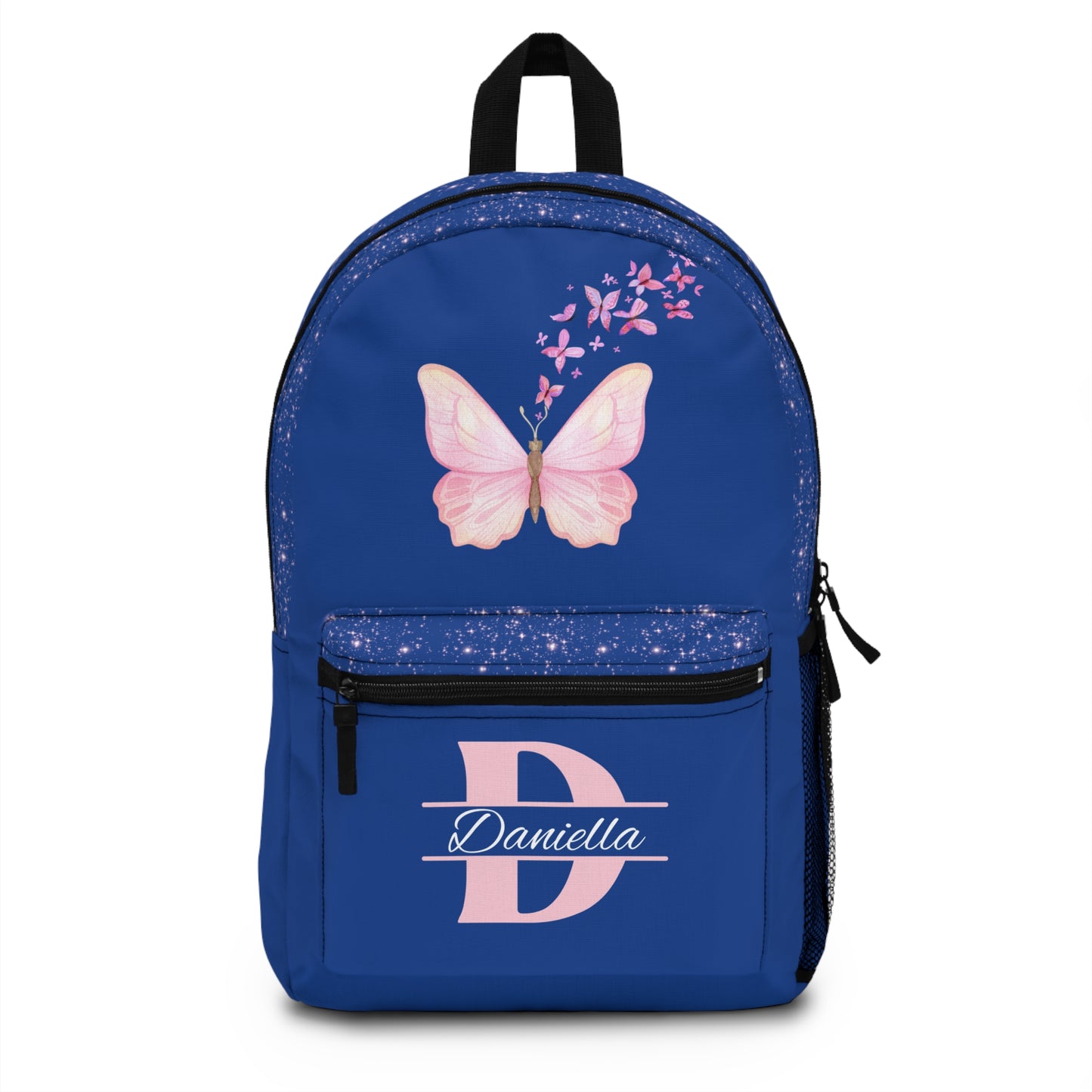 Girls Custom Butterfly Backpack, Back-To-School, Personalized Backpack, Girls Gift, Custom Initial Backpack, School BookBag