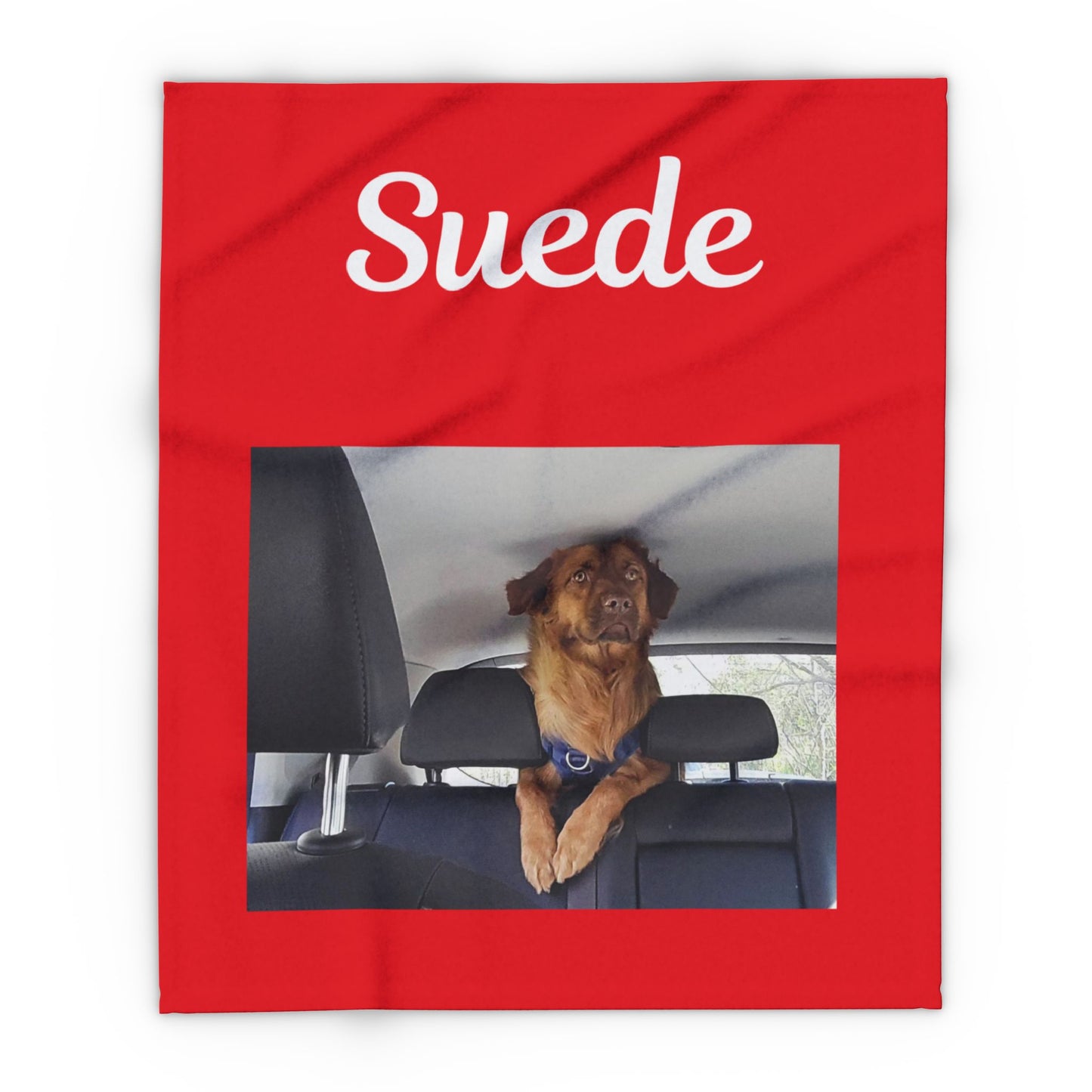 Custom Dog Photo Fleece Blanket