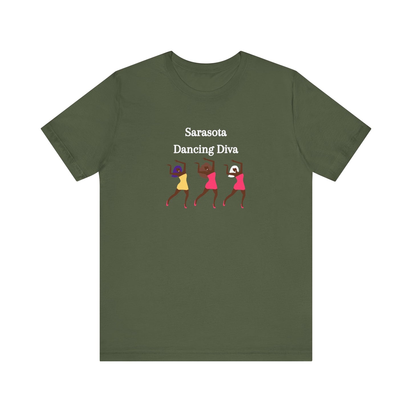 Sarasota Dancing Divas in Mini Skirts - Unisex Jersey Short Sleeve Tee