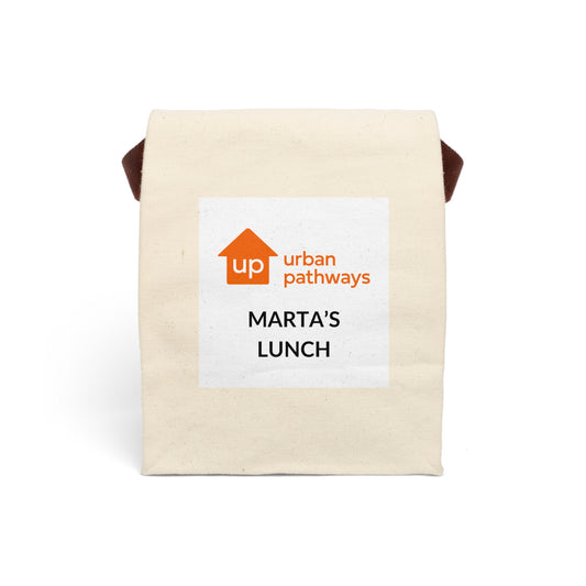 Urban Pathways Canvas Lunch Bag With Strap Sample