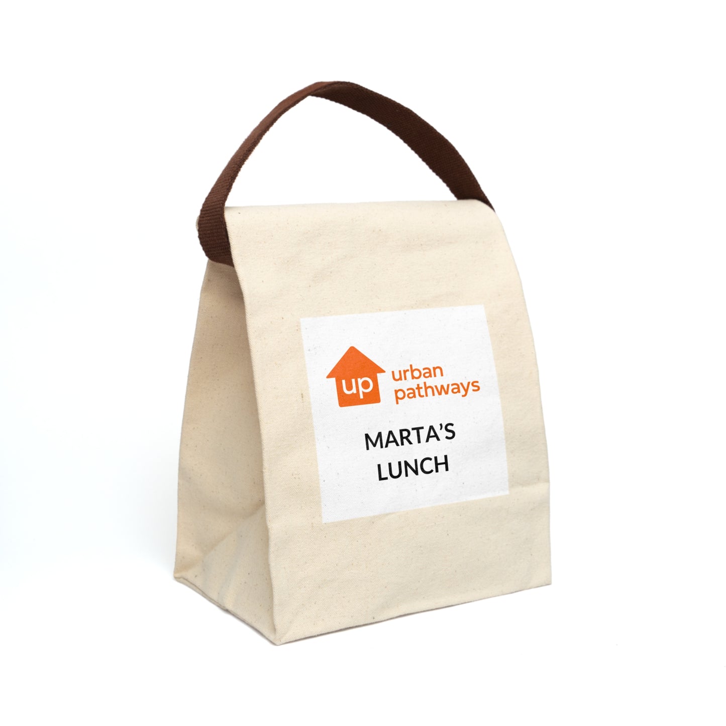 Urban Pathways Canvas Lunch Bag With Strap Sample