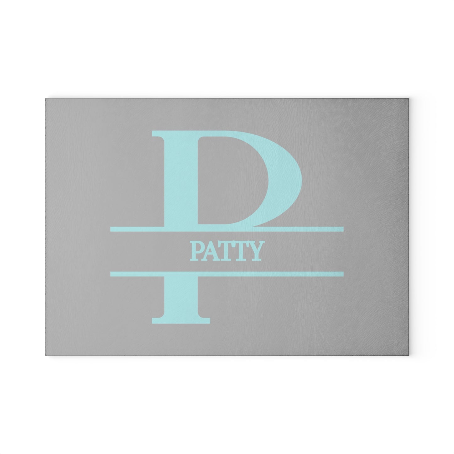 Patty - Monogram Glass Cutting Board – Personalized 'P'