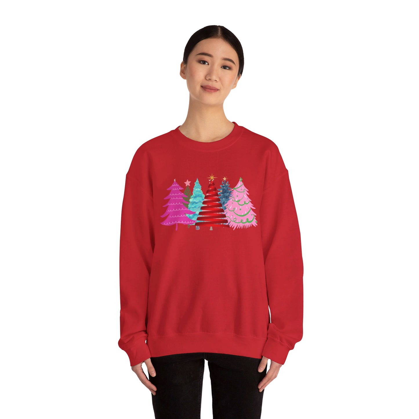 Colorful Christmas Tree Sweatshirt