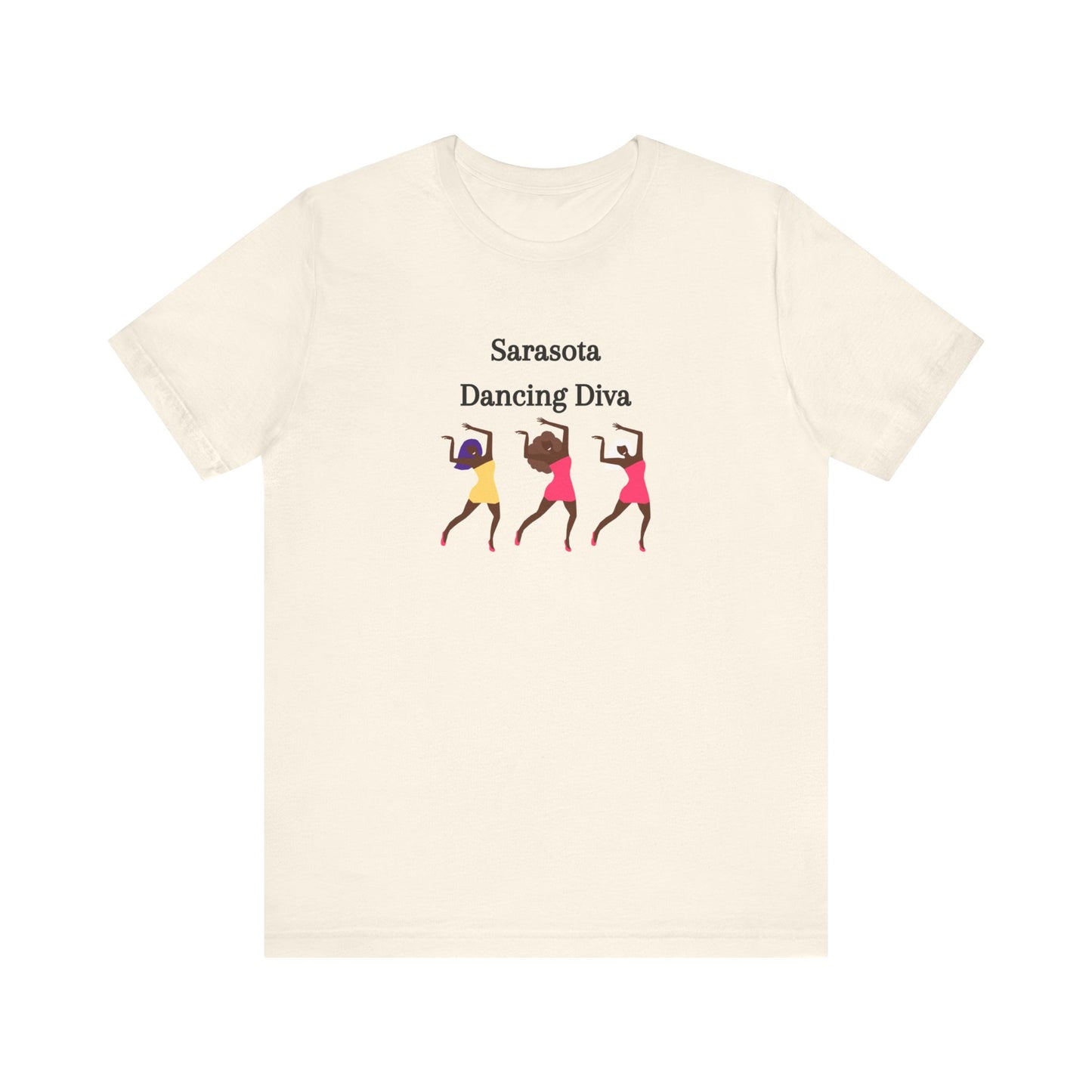 Sarasota Dancing Divas in Mini Skirts - Unisex Jersey Short Sleeve Tee