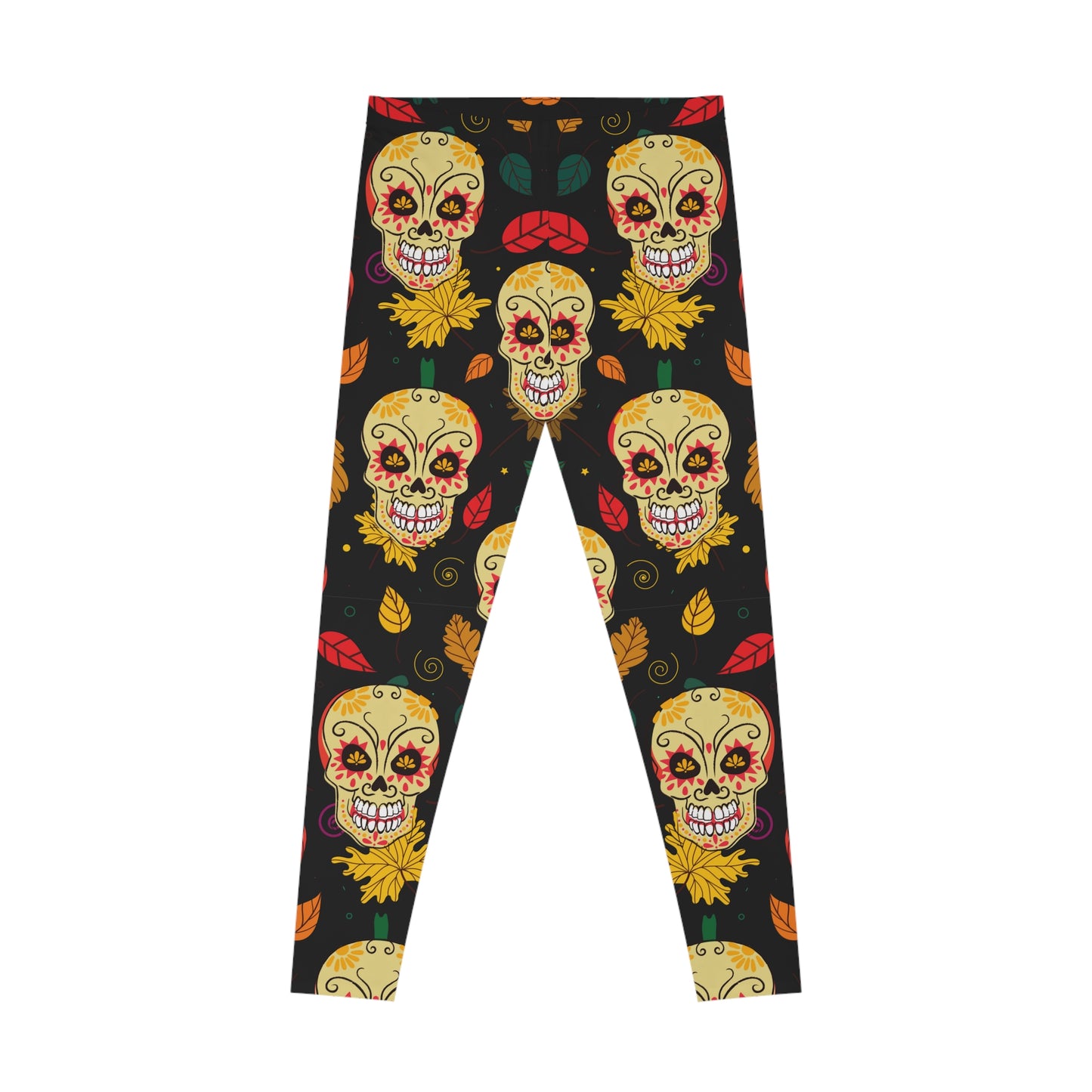 Scary Skull Stretchy Leggings