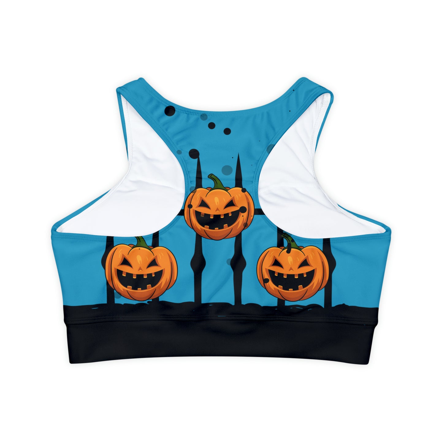 Jack O' Lantern Fully Lined, Padded Sports Bra