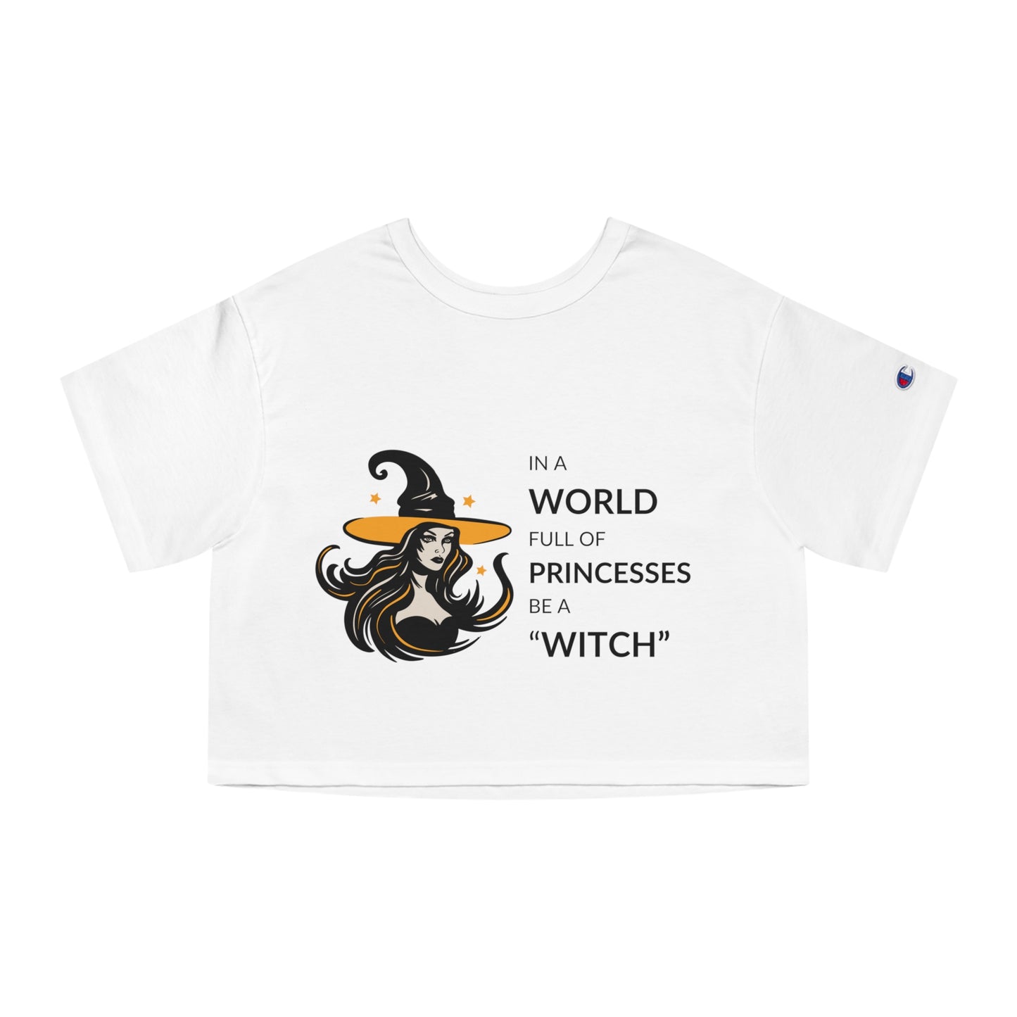 Witch in a World of Princesses Women's Heritage Cropped T-Shirt