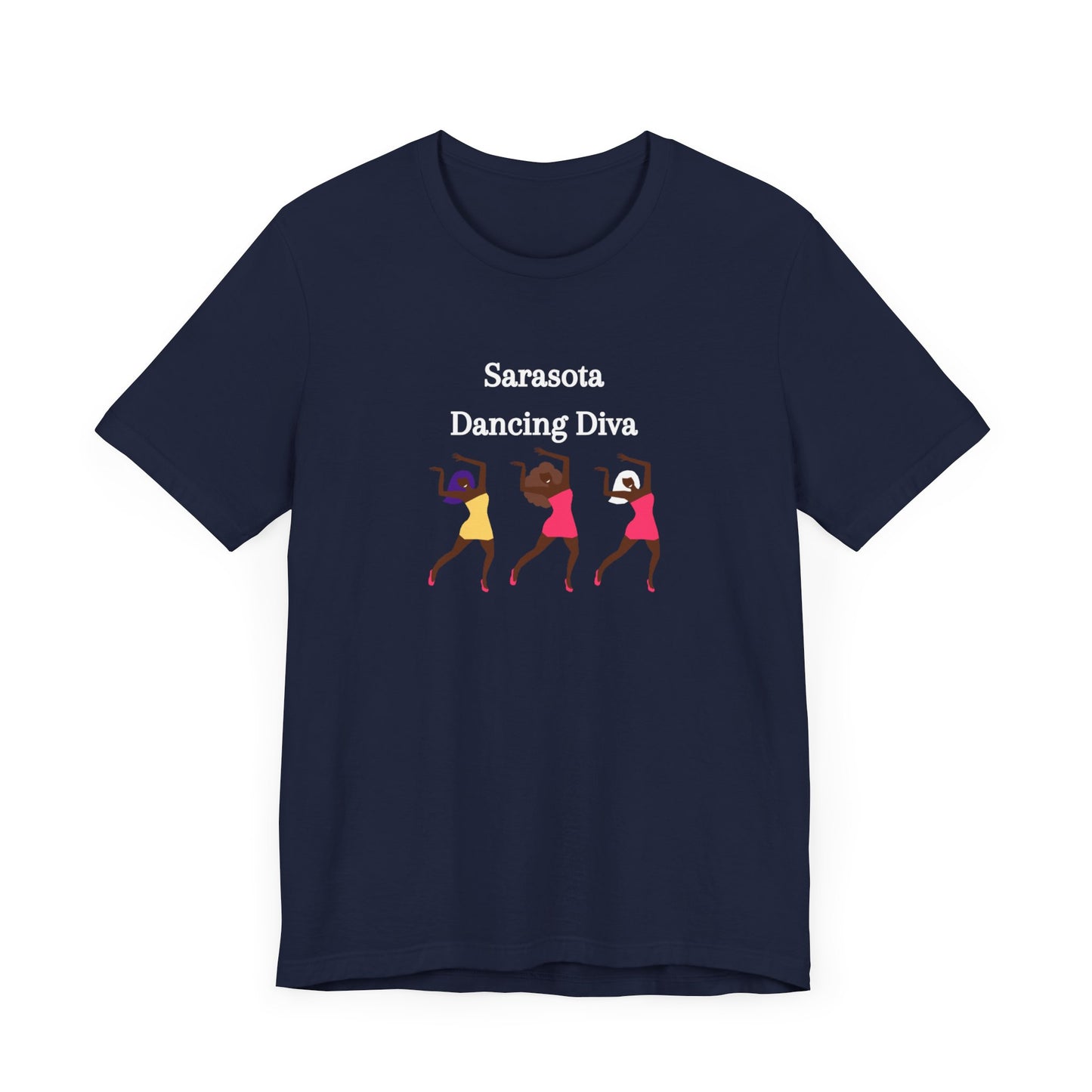 Sarasota Dancing Divas in Mini Skirts - Unisex Jersey Short Sleeve Tee