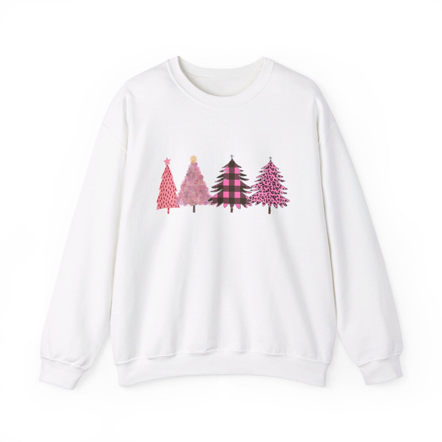 Pink Christmas Trees Sweatshirt