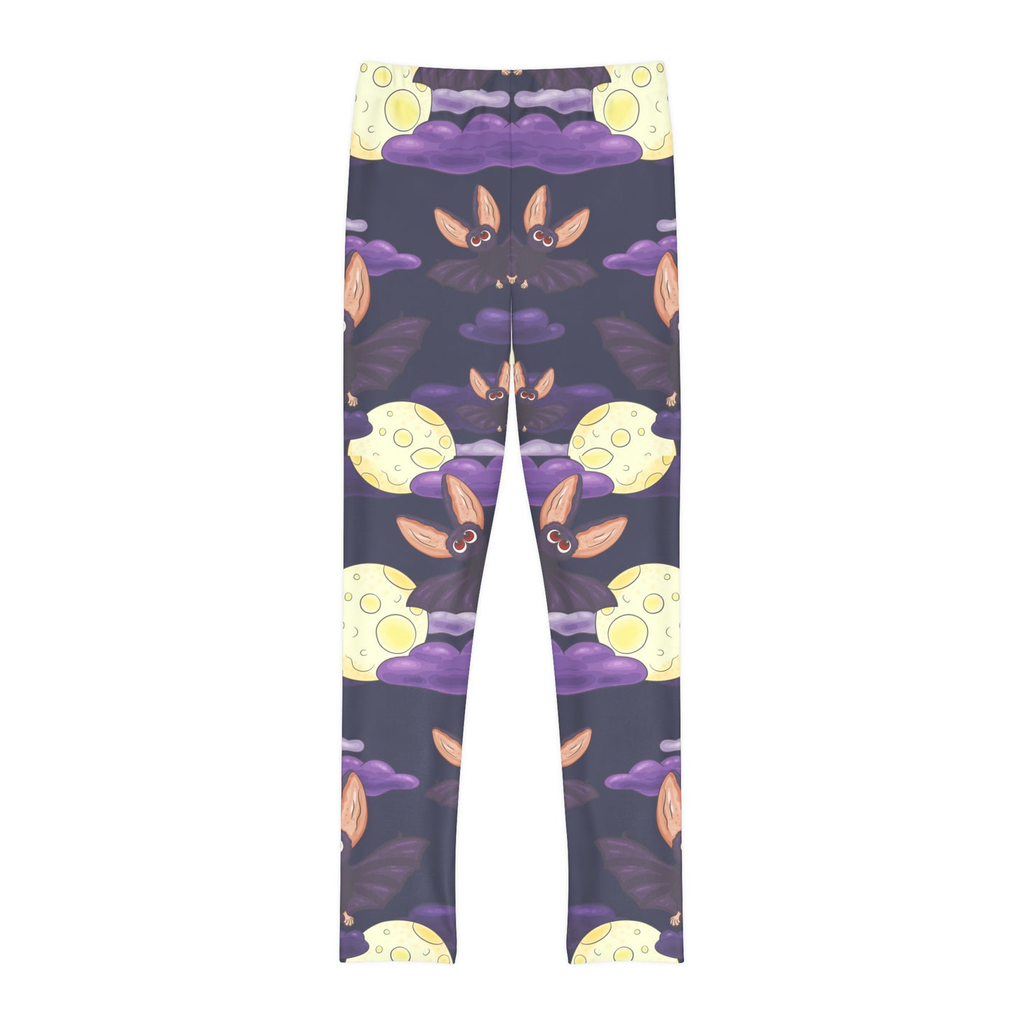 Girl's Bat Moon Full Length Leggings