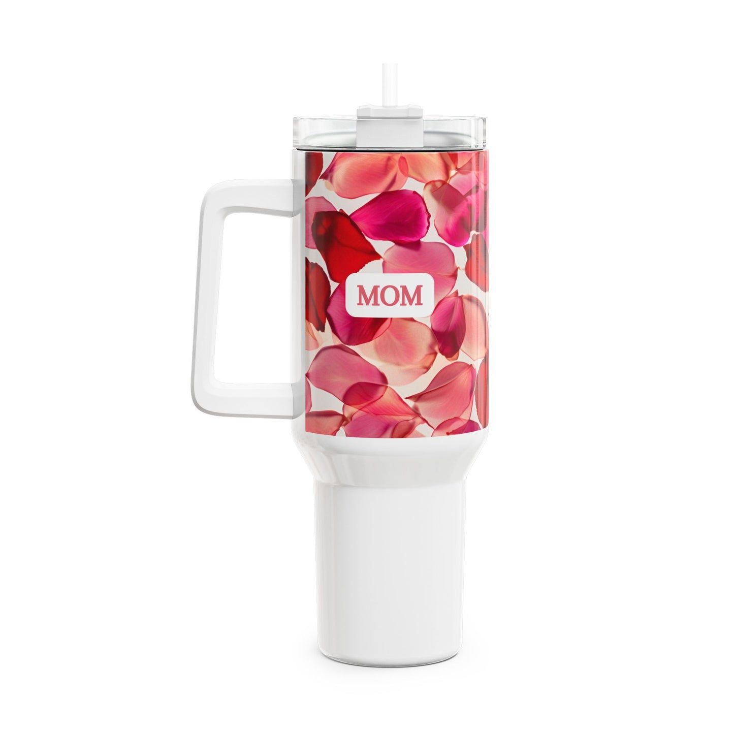 Rose Petal Floral 40oz Tumbler for Mom - Heartfelt Gift for Mother's Day & Special Occasions