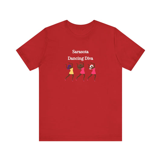 Sarasota Dancing Divas in Mini Skirts - Unisex Jersey Short Sleeve Tee