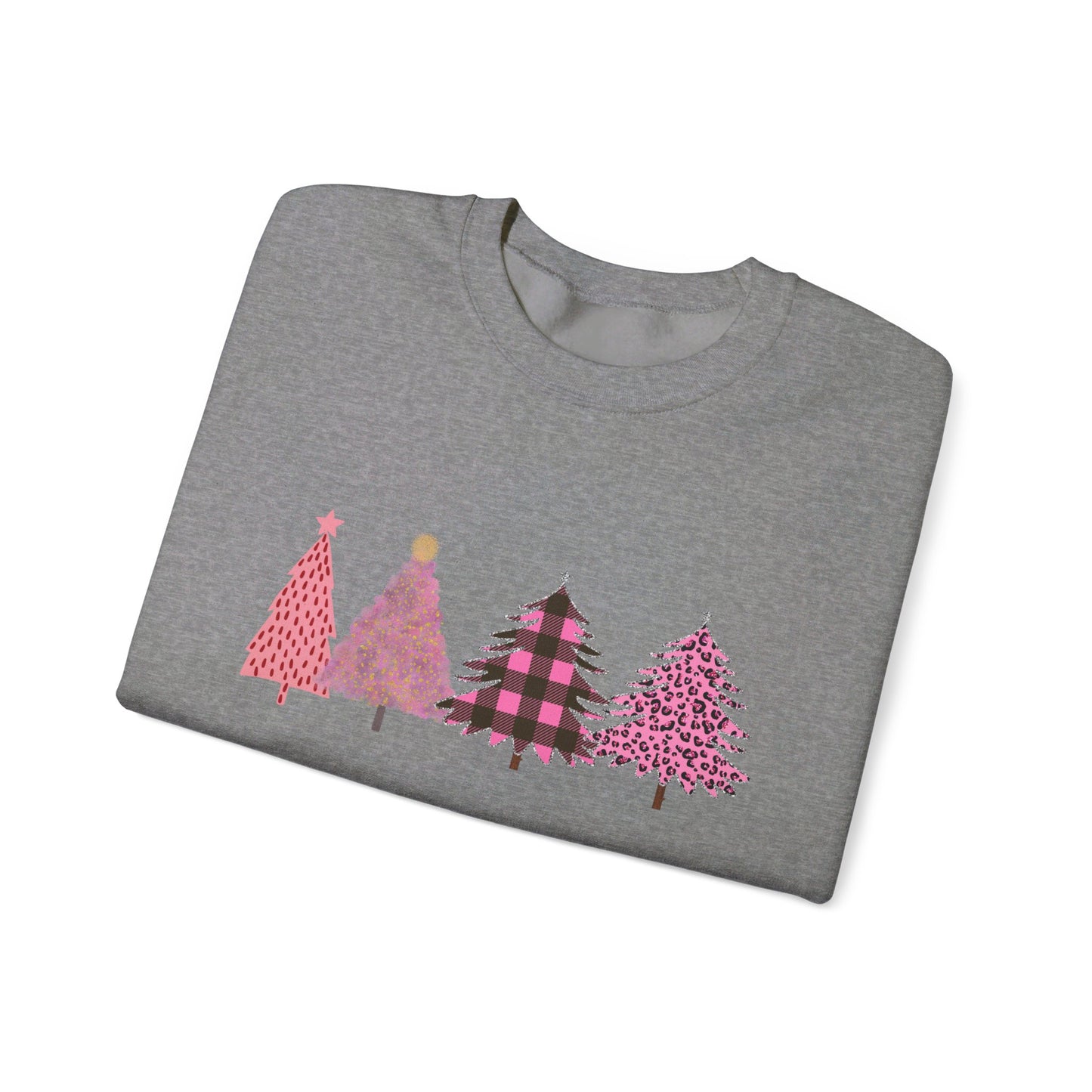 Pink Christmas Trees Sweatshirt