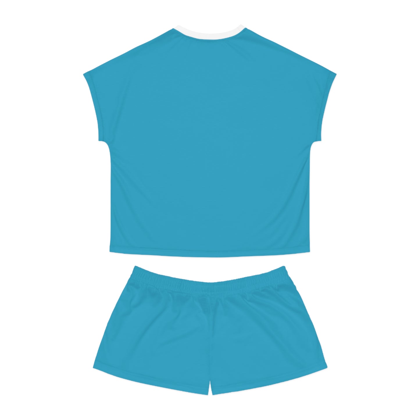 Personalized Silky Bride/Bridesmaids Short Pajamas - Turquoise