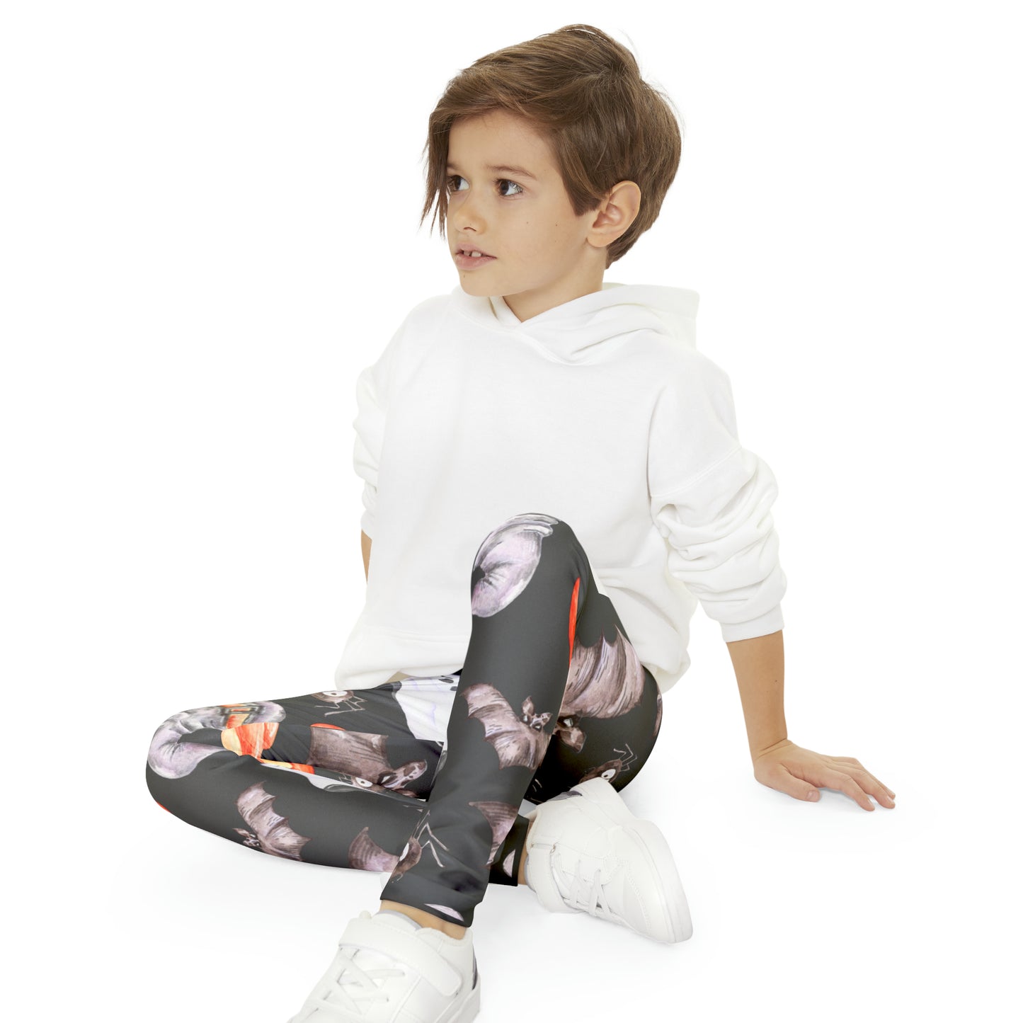 Girl's Pumpkin & ghosts Full-Length Leggings (AOP)