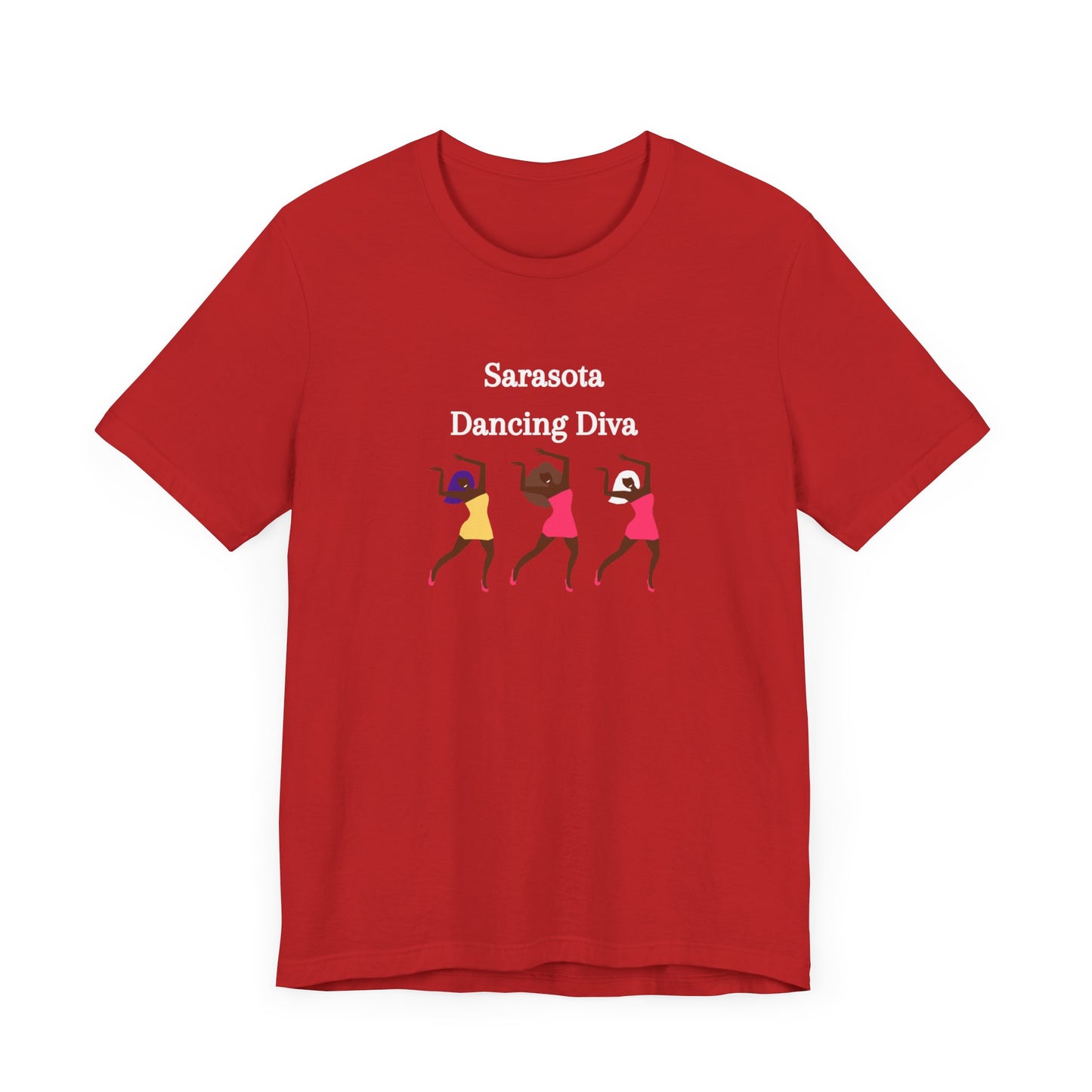 Sarasota Dancing Divas in Mini Skirts - Unisex Jersey Short Sleeve Tee