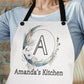 Personalized Boho Blue Moon Apron For Women, Baker Apron