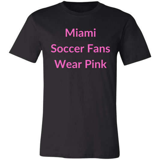 Miami Pink 3001C Unisex Jersey Short-Sleeve T-Shirt