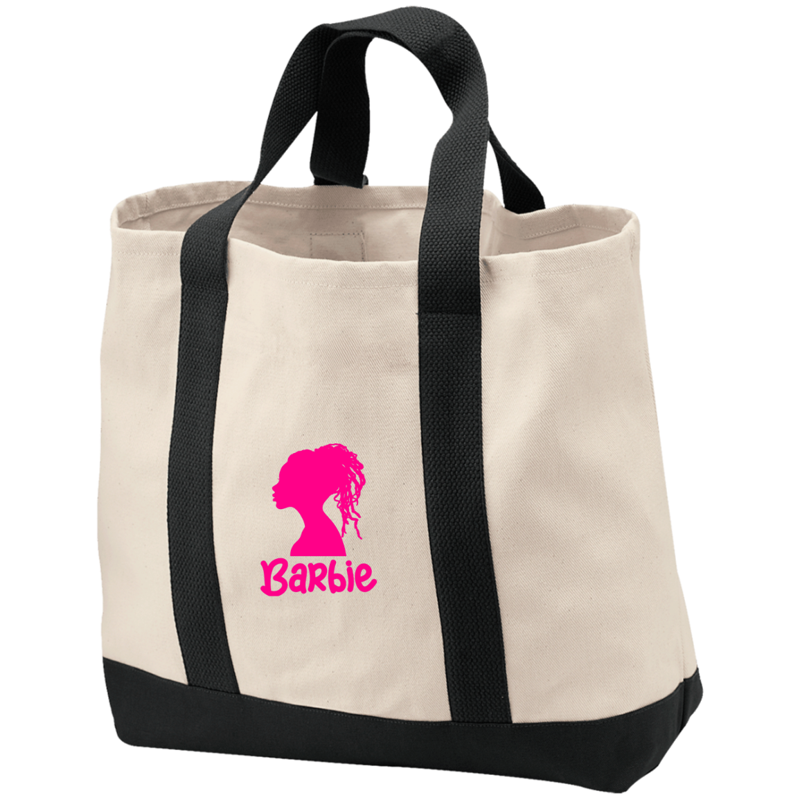 Black Barbie 2-Tone Shopping Tote B400