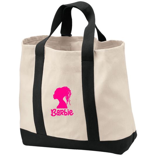 Black Barbie 2-Tone Shopping Tote B400