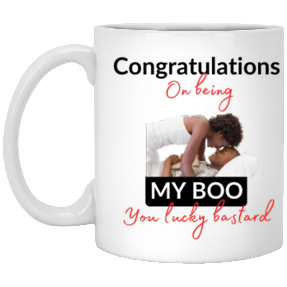 Lucky Bastard My Boo AA White Mug XP8434 11 oz.