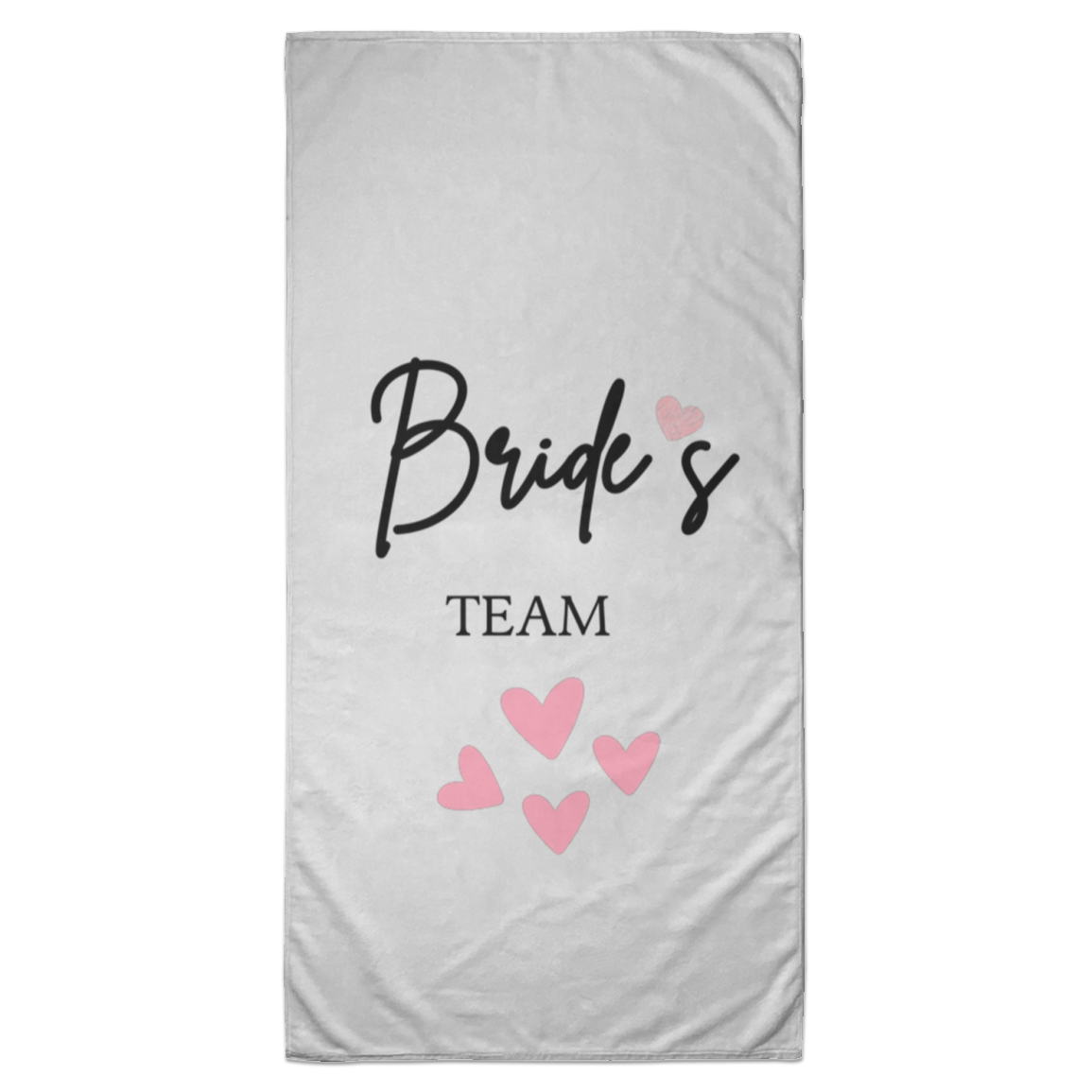 Bride's Team Custom Printed Beach Towel - 35x70