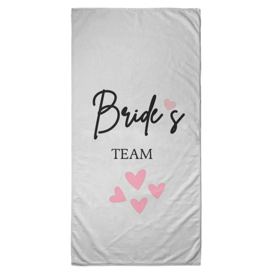 Bride's Team Custom Printed Beach Towel - 35x70