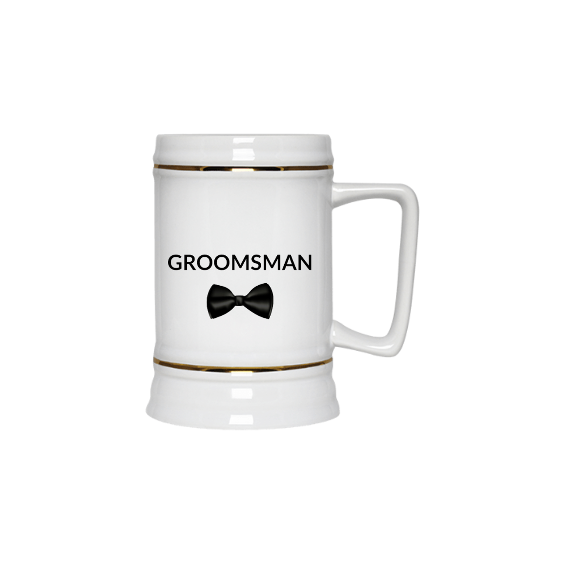 Personalized Groomsman Beer Stein 22oz. 22217