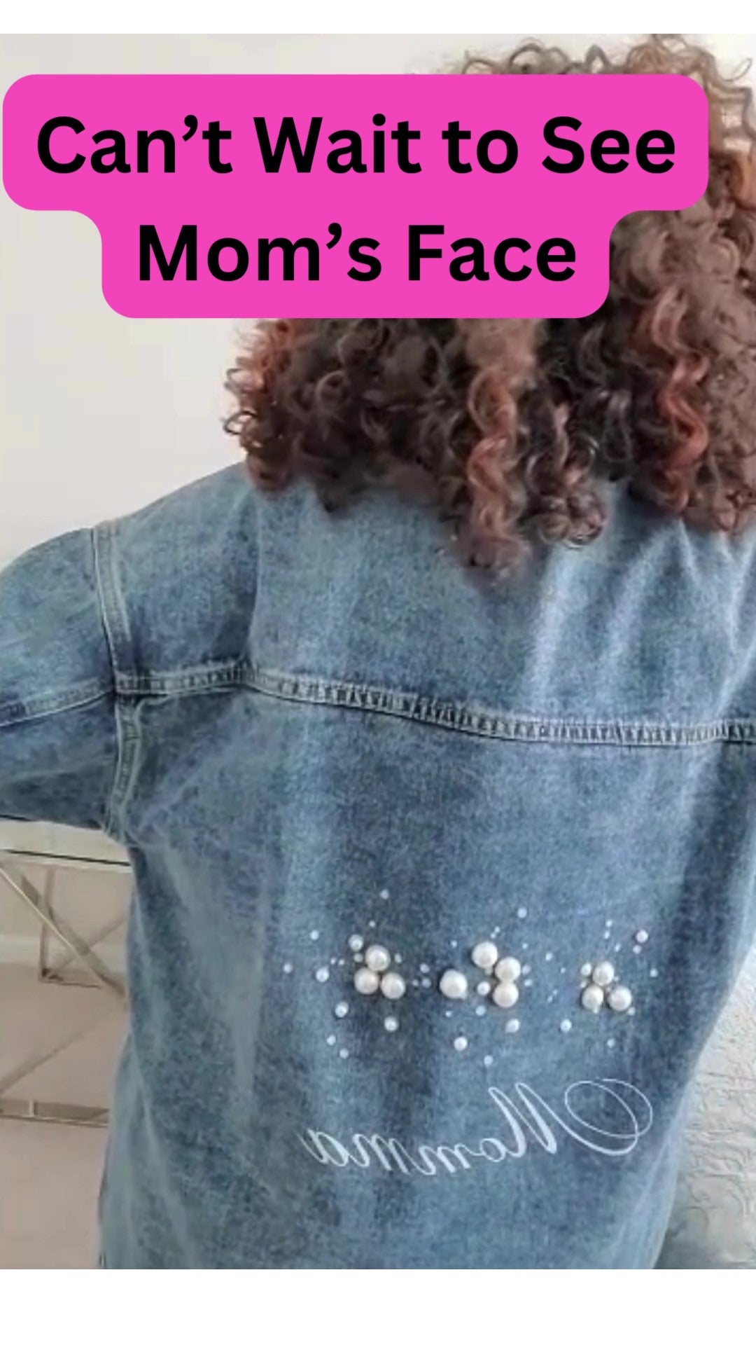 Momma Denim & Pearls Jacket - Personalized