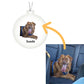 Custom Dog Photo Chistmas Ornament