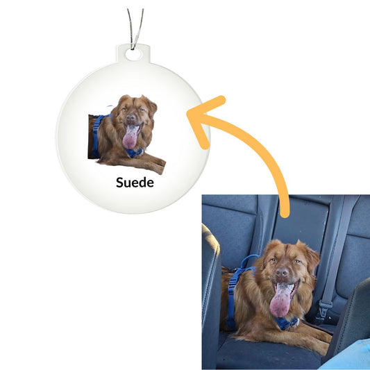 Custom Dog Photo Chistmas Ornament