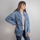 Personalized Custom Floral Bridal Denim Jean Jacket